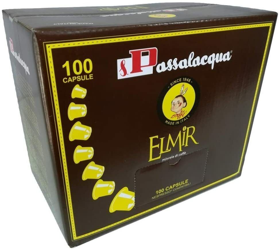 100 CAPSULE Caffè PASSALACQUA ELMIR COMPATIBILI NESPRESSO