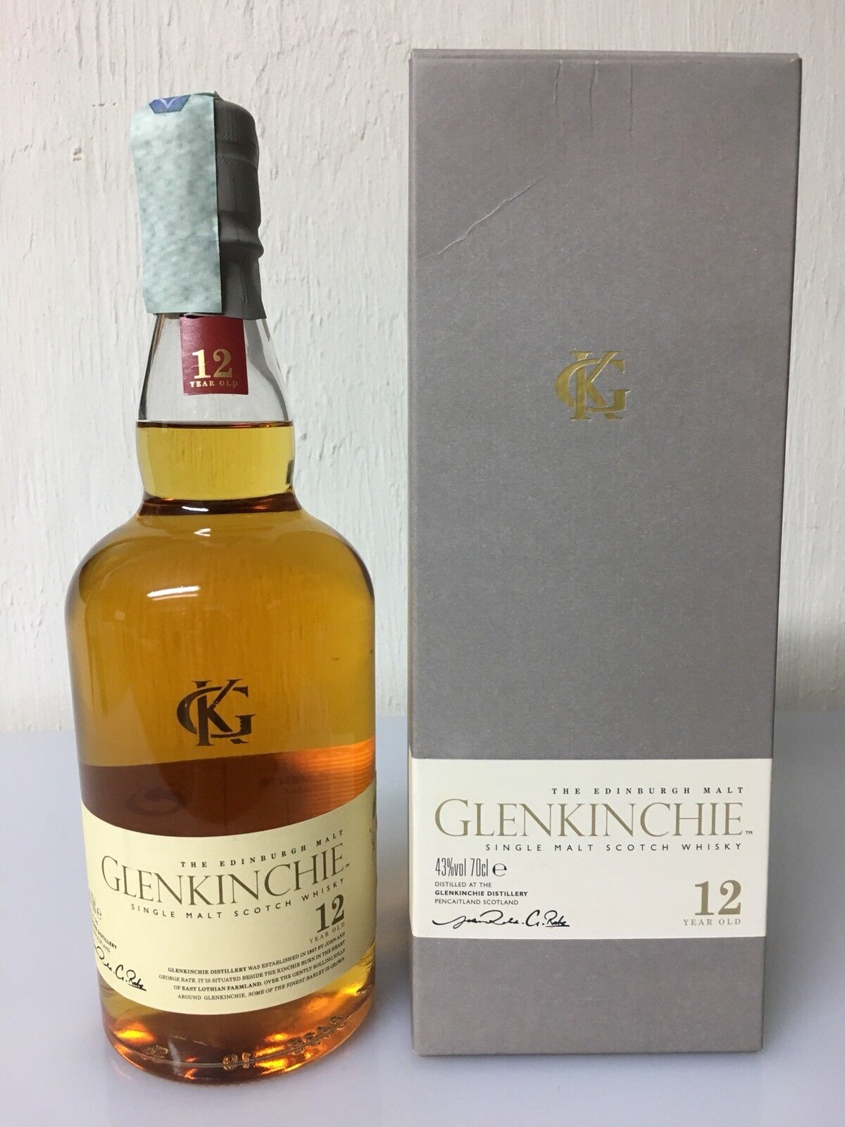 Glenkinchie 12yo Single Malt Scotch Whisky The Edinburgh Malt 70cl 43% Vol