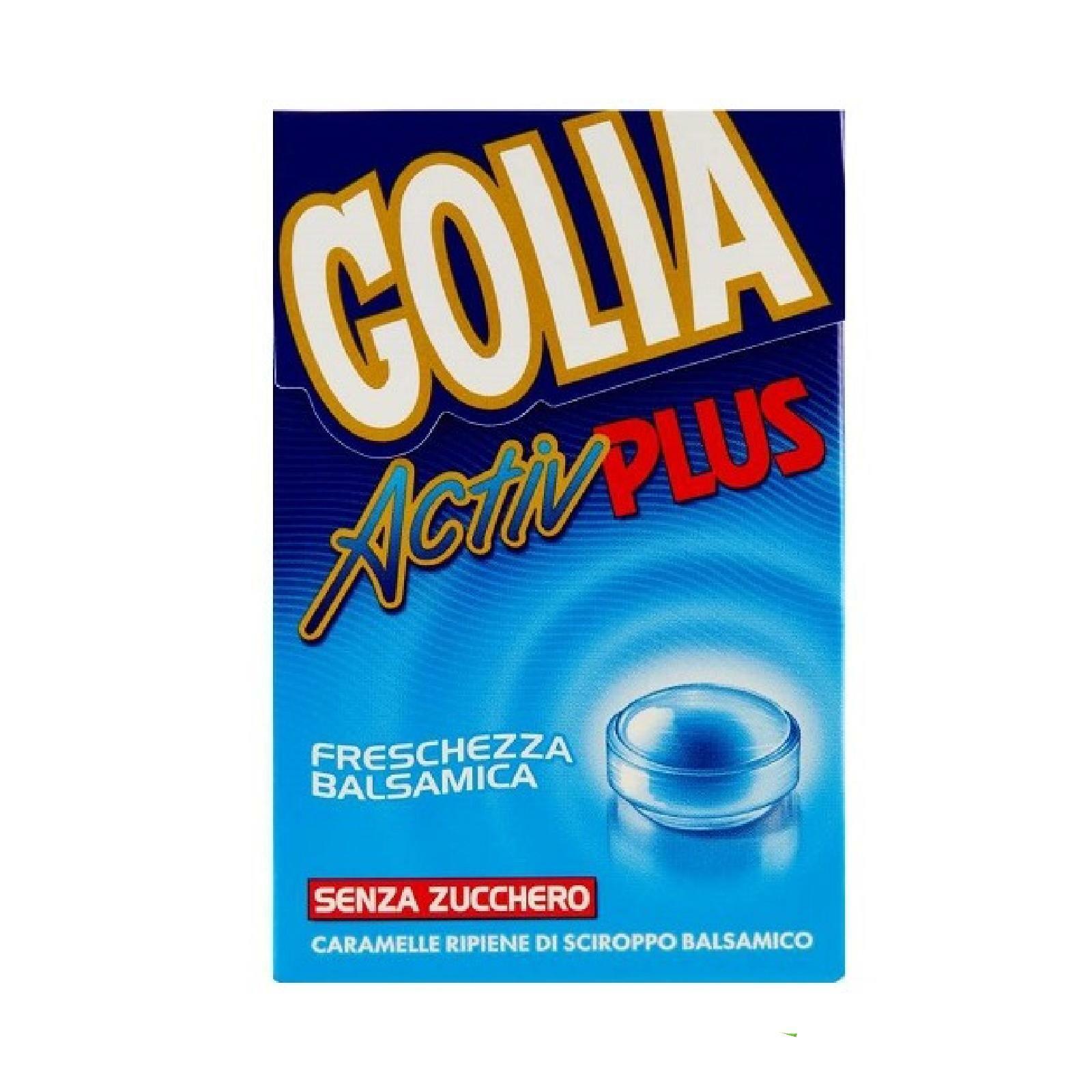20 CARAMELLE BALSAMICHE GOLIA ACTIVE PLUS ASTUCCIO DA 46gr MENTA GOLA BLISTER