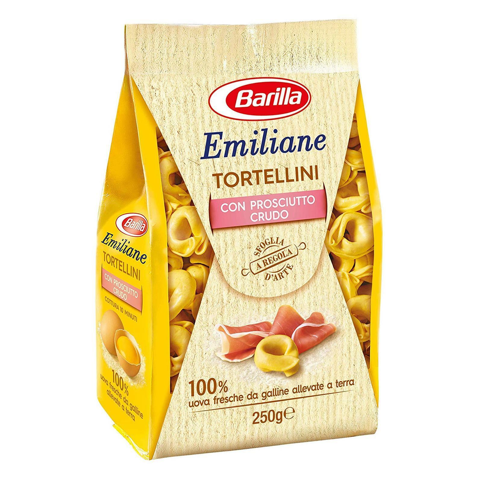 EMILIANE BARILLA TORTELLINI CON PROSCIUTTO CRUDO 250 GR PASTA TORTELLONI RAVIOLI