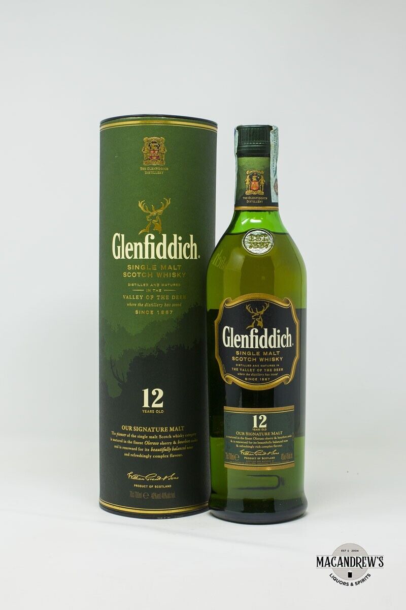 Scotch Whisky GLENFIDDICH 12yo con Tubo
