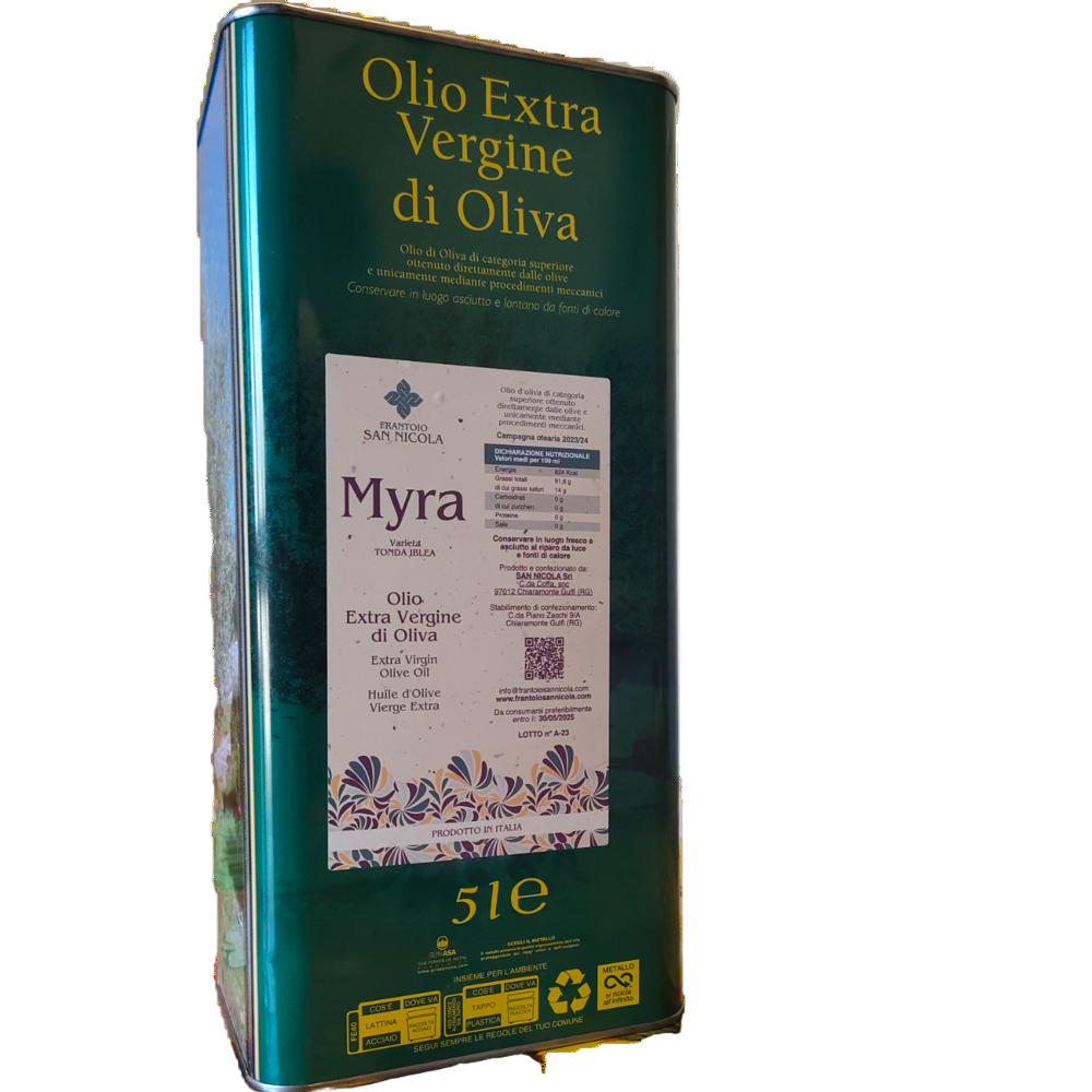 FRANTOIO SAN NICOLA - MYRA OLIO EVO  5 LITRI-CAMP 23/24