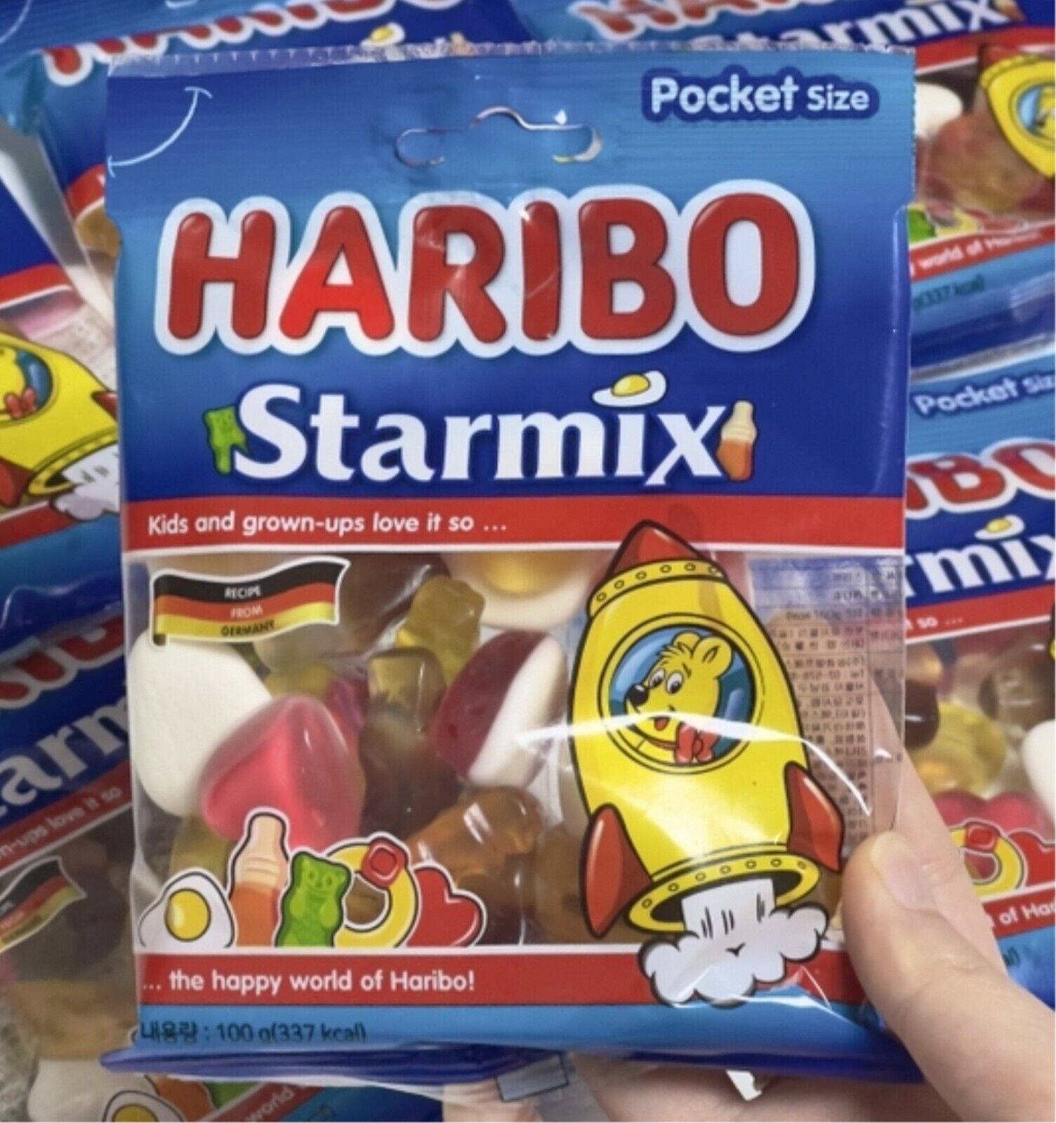 HARIBO STARMIX Original Jelly 100 g x 1 ~ 5 confezioni Gummy Gold Bear Candy ...