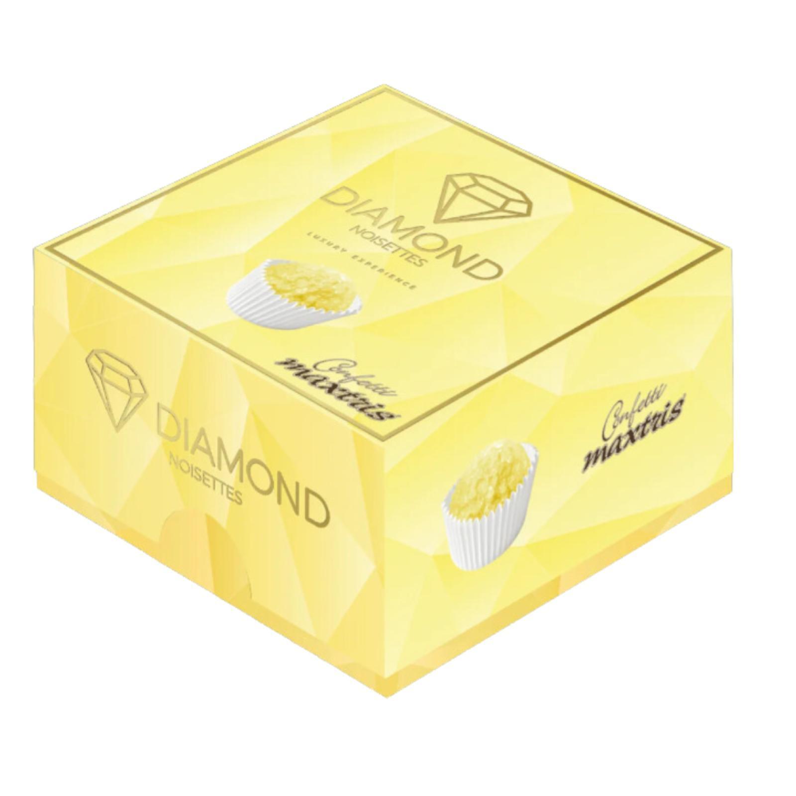 Vassoio Diamond Noisette Confetti con nocciola Maxtris Giallo Incartati 500g