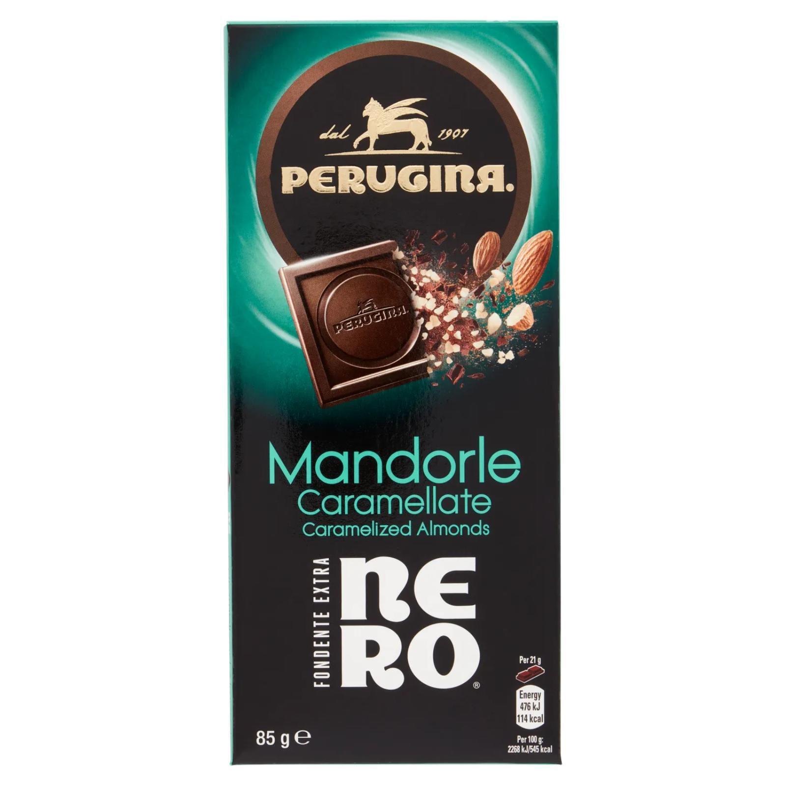 Tavoletta Cioccolato Fondente Mandorle Caramellate Perugina da 85 g