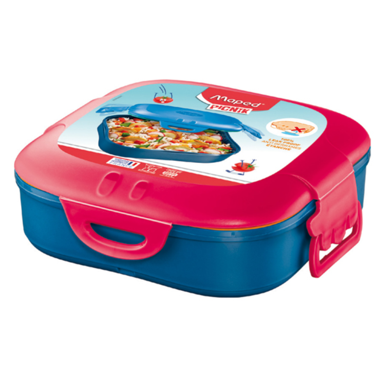 PORTAMERENDA LUNCH BOX PICNICK CONCEPT - 1 SCOMPARTIMENTO - ROSA CORALLO - MAPED