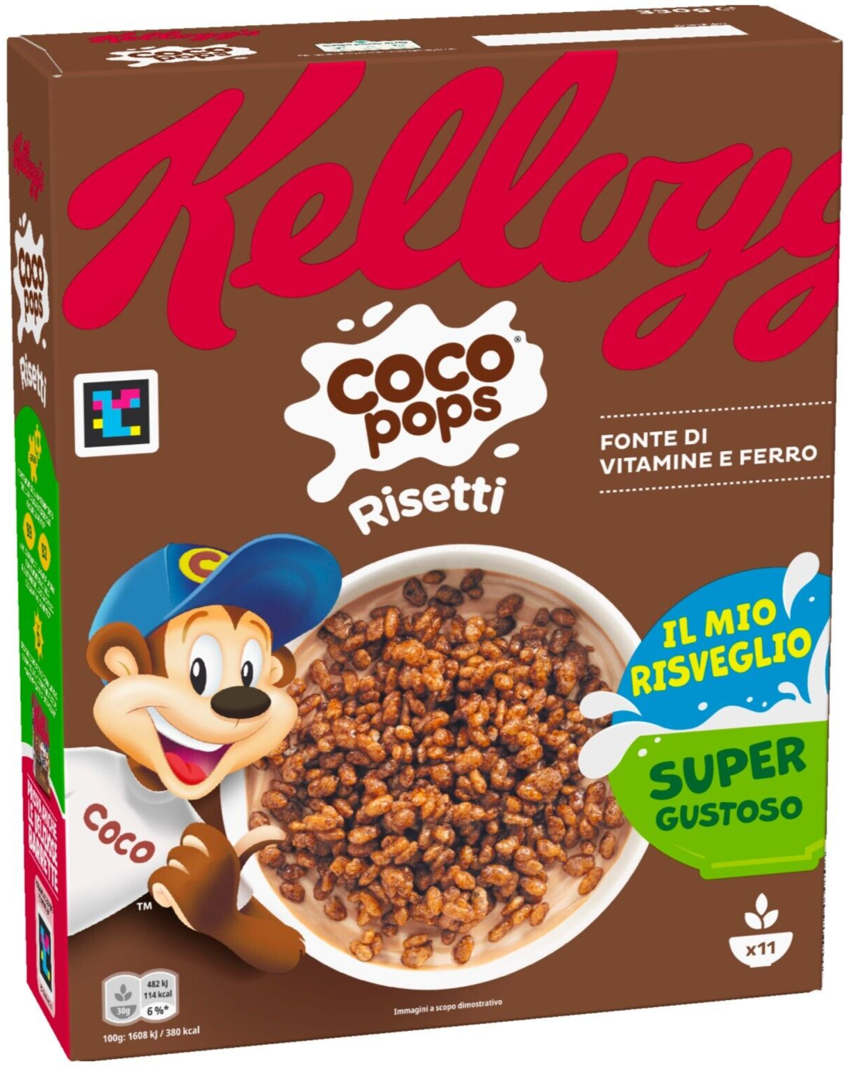KELLOGG'S COCO POPS RISETTI CEREALI KELLOGG'S RISO CIOK RISO SOFFIATO CIOCCOLATO