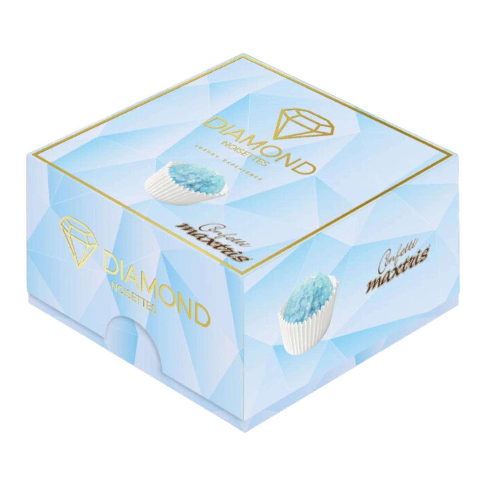 Vassoio Diamond Noisette Confetti con nocciola Maxtris Celeste Incartati