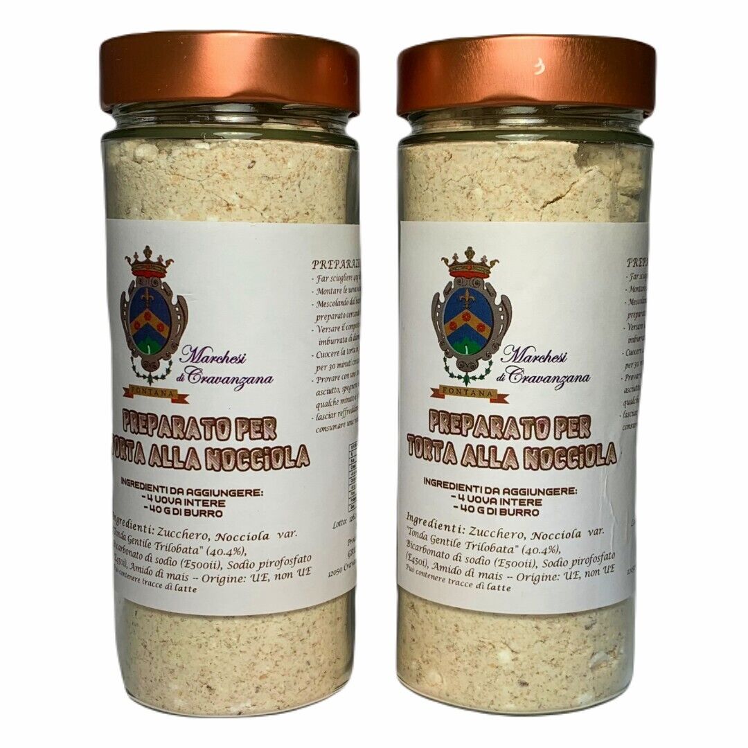 2 pack preparato per torta alla nocciola -Marchesi di cravanzana