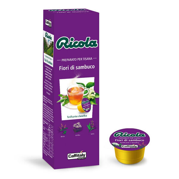Caffè Caffitaly Ricola TISANA FIORI DI SAMBUCO 10 Capsule - 100% Originale
