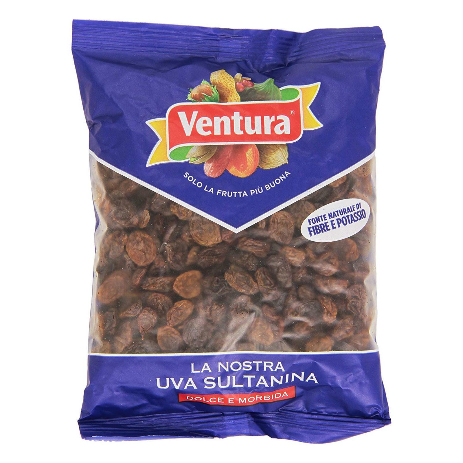 UVA SULTANINA VENTURA BUSTA DA 250 GR TORTE DOLCI UVETTA PANETTONE COLOMBA PASSA