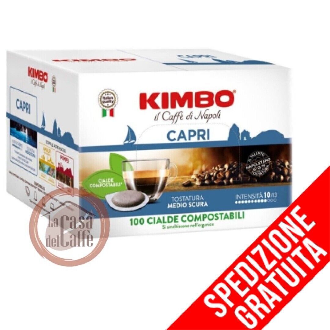 Cialde Ese 44mm Caffè Kimbo Miscela Capri 100 Pezzi