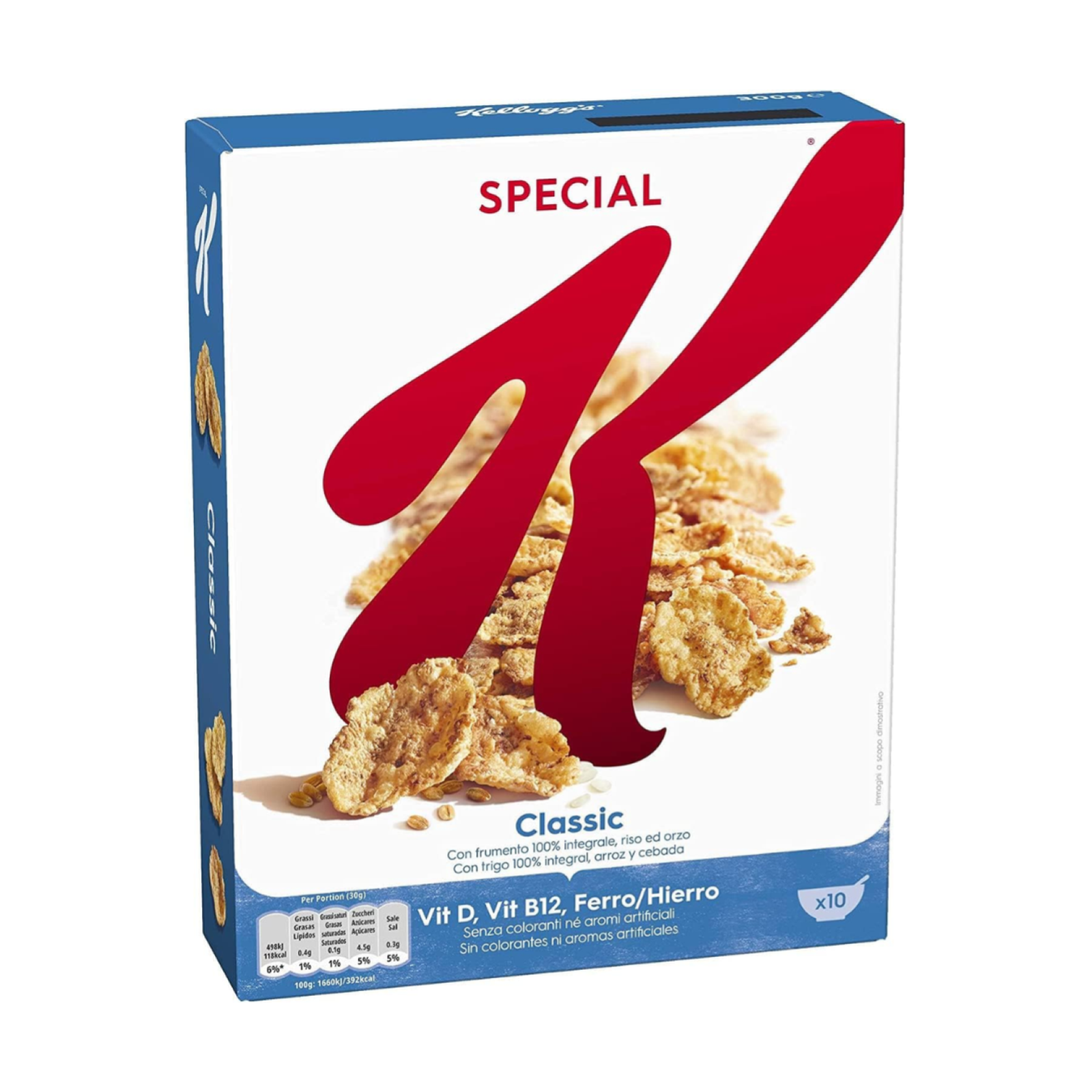 Cereali Kellogg's Special K Classic 300 gr Ricchi Di Fibre e Ferro