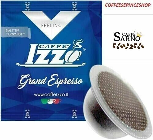 200 CAPSULE CAFFE IZZO BIALETTI MISCELA GRAND ESPRESSO - 2 CT -