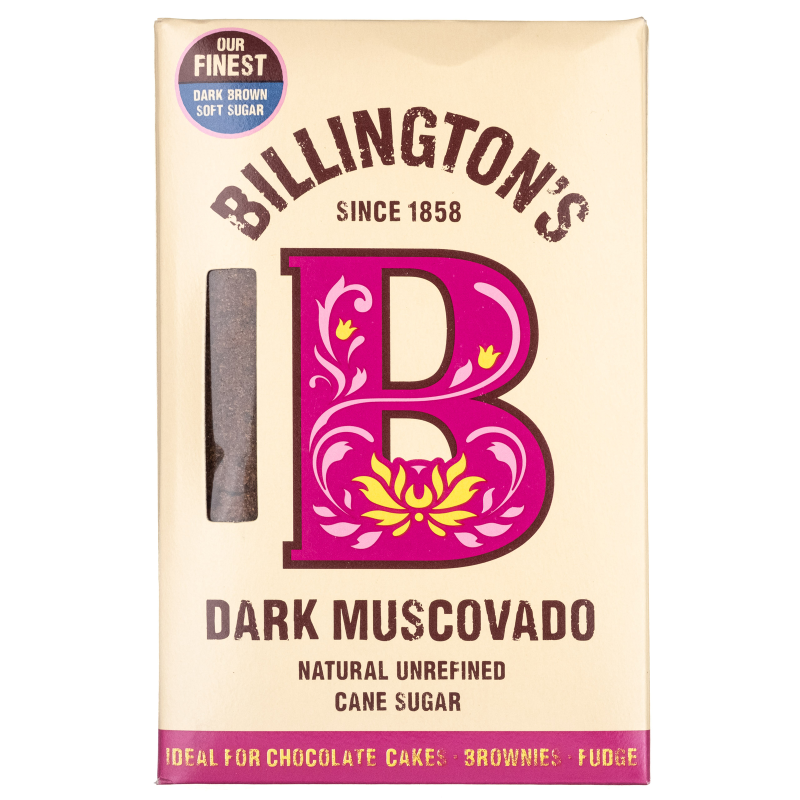Zucchero di canna Muscovado scuro Billington's, 500 g
