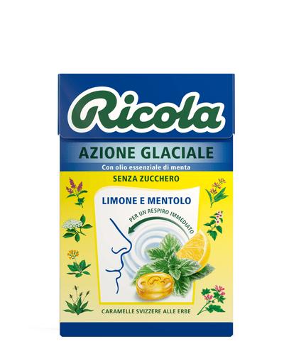 RICOLA AZIONE GLACIALE LIMONE 50 GRX 20 PEZZI sca 12/26