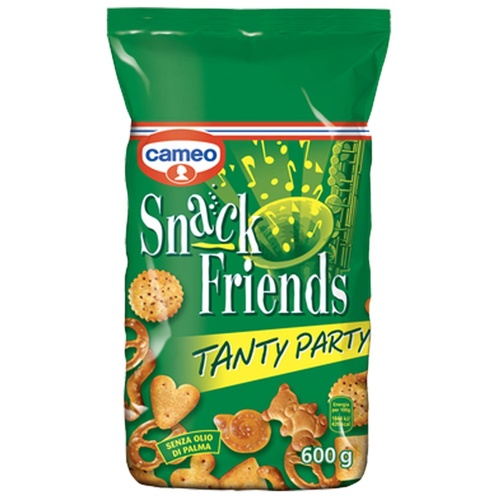 CRACKER CAMEO SNACK FRIENDS TANTY PARTY 600 GR SALATINI PARTY COCKTAIL APERITIVO