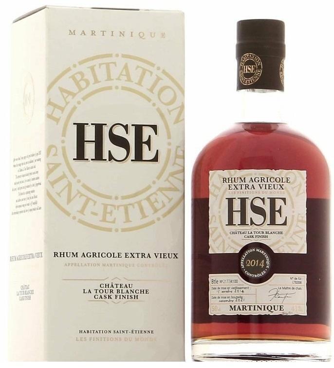 HSE RHUM AGRICOLE EXTRA VIEUX CHATEAU 2014 LA TOUR BLANCHE CASK FINISH 50 CL