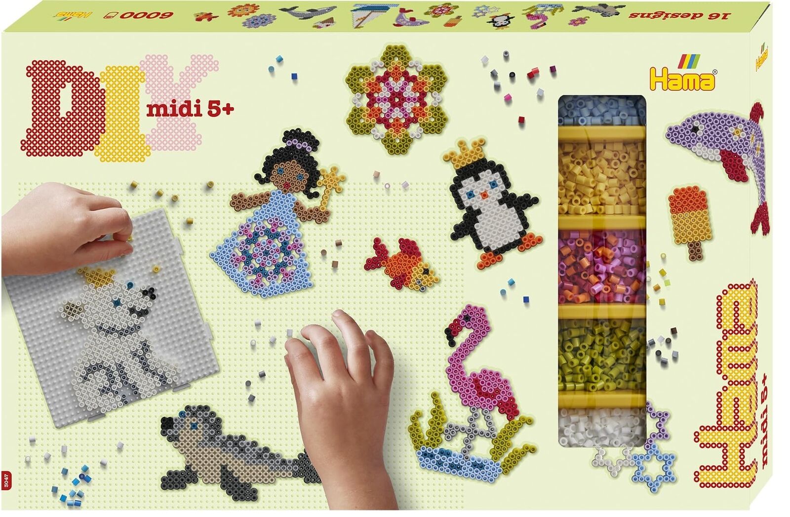 Hama Giant DIY Gift Box   Approx. 6.000 Fuse Beads, 3 Pegboards, Colour Design S