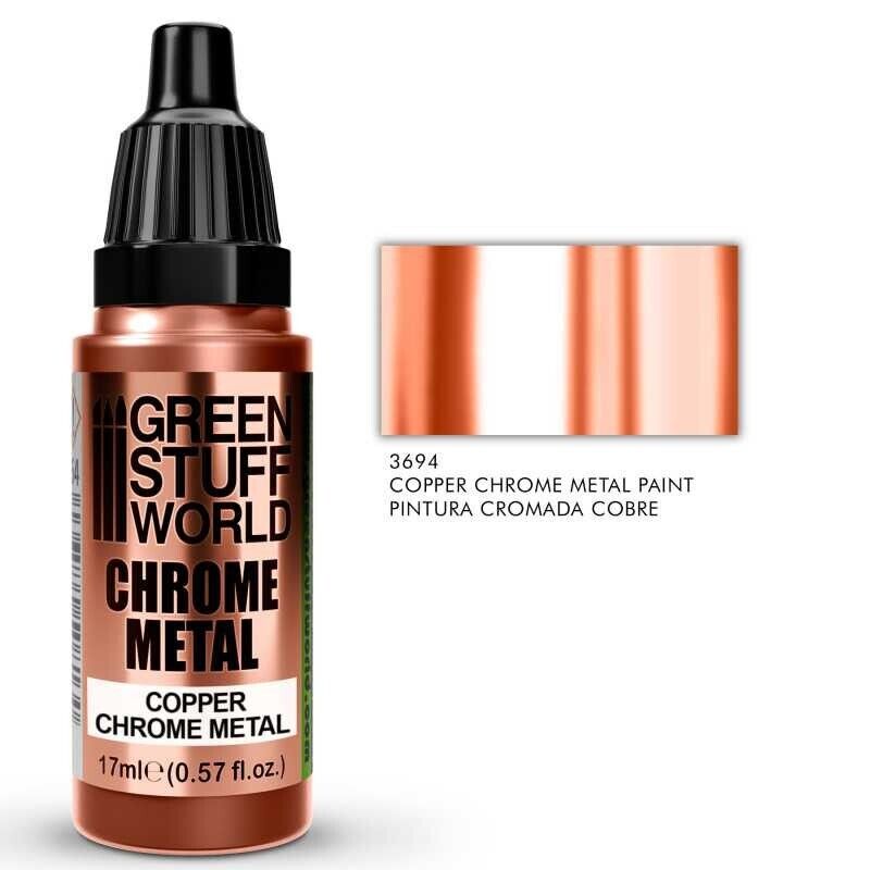 Vernice cromata - RAME 17ml cromato  Colori Specchio Argento
