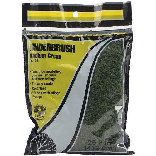 Woodland Scenics Underbrush Ground Cover-Medium Green
