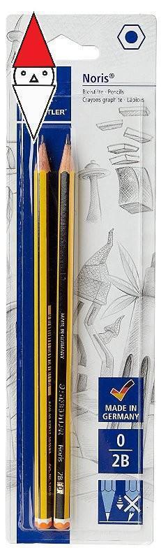 ARTICOLO SCRITTURA STAEDTLER BLISTER NORIS 2 MATITE IN GRAFITE 2B BLIST