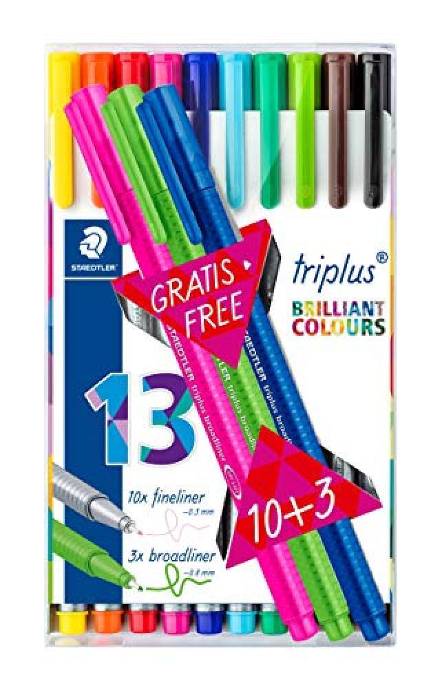 Staedtler 334 TB13 Penna Fineliner, 13 Pezzi - NUOVO