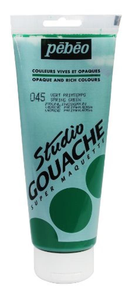 Pebeo Studio Vernice Gouache Gouache, 220ml, Spring Green - NUOVO