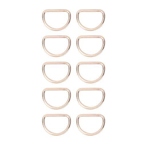 Cikonielf Anello a D 10Pcs Metal D Ring 15mm D Ring Fasteners Fibbie (v9c)