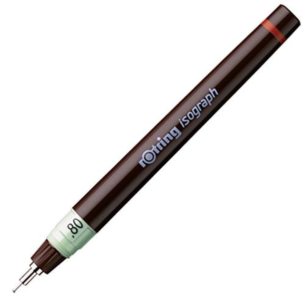 (TG. 0,8 mm) Rotring Isograph penna per disegni tecnici 0,80mm - NUOVO