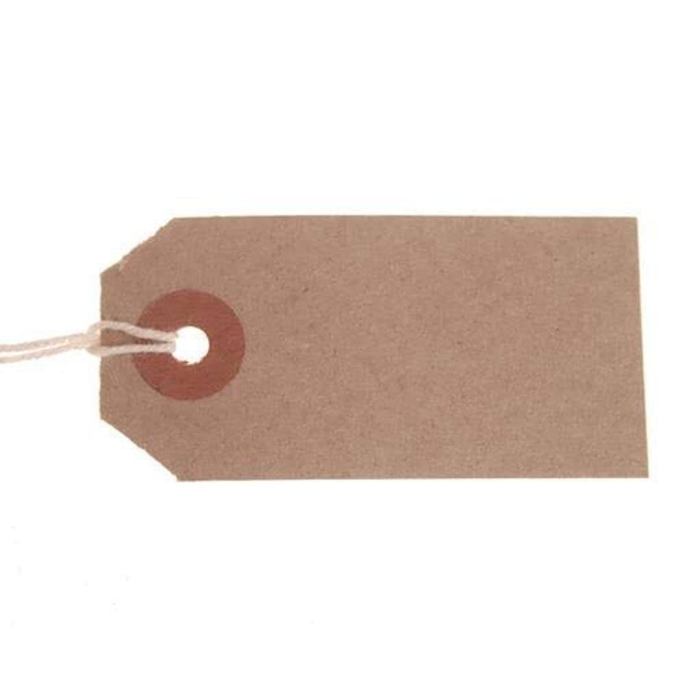 ValueX Reinforced Strung Tag, 70x35mm, Buff, Pack of 1000