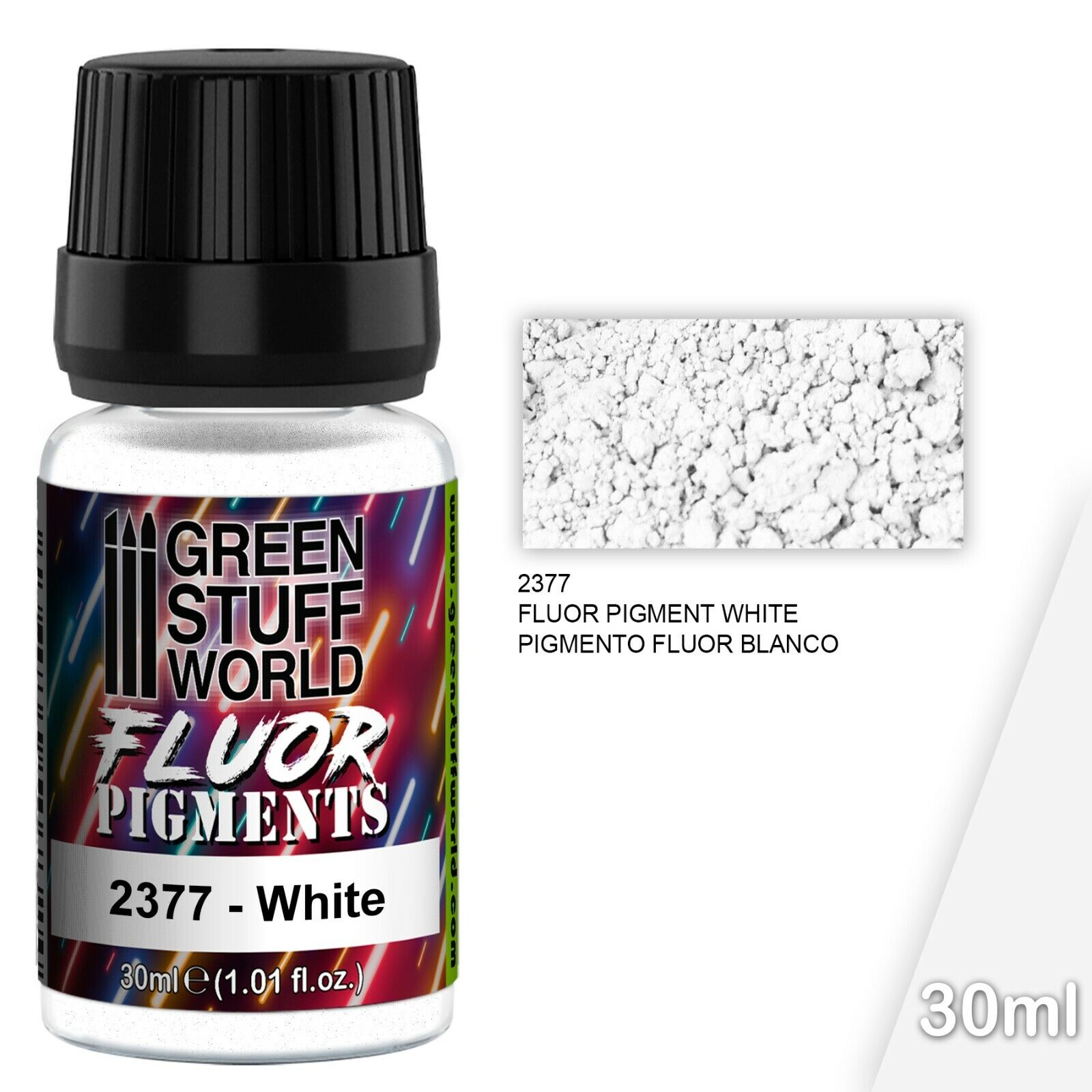 Pigmenti FLUOR BIANCO - Pennello pigmenti ultravioletto fluorescente