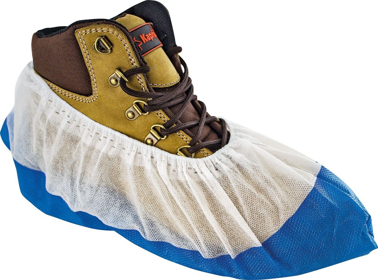 Copriscarpe igieniche Pellicola Blu in TST Antiscivolo con elastico 50 Pezzi TOP