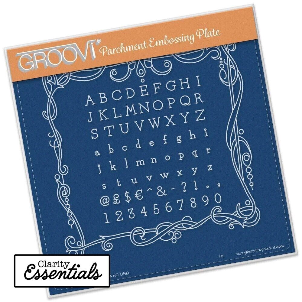 Clarity Stamps Groovi Pergamena Rilievo A5 Piastra - Universale Corniciaio