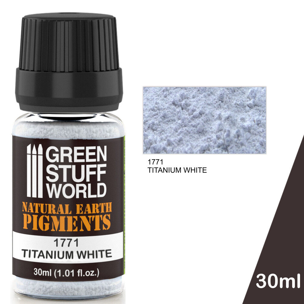 Pigmento TITANIUM WHITE - Naturale Bianco Polvere Pittura Modelismo Miniatures