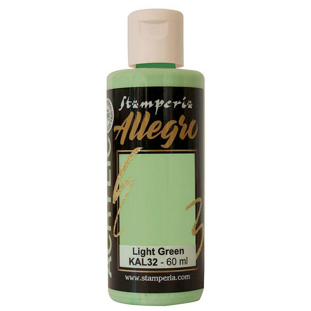 Colore acrilico Verde Chiaro ml 59 - Colori acrilici Allegro by Stamperia