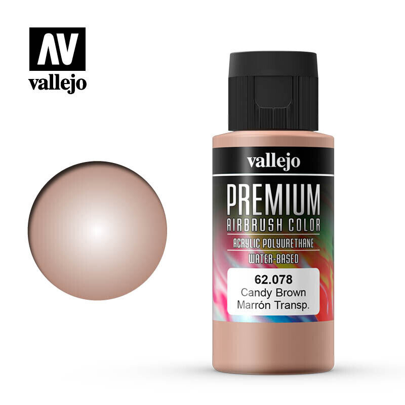 Vallejo Premium 62078 Candy Brown - Acrylic Polyuretane water based - 60 ml