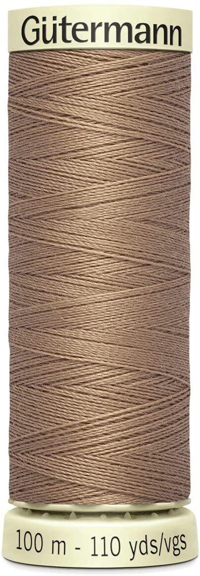 GUTERMANN - 100mt - FILO PER CUCITO 100% POLIESTERE - COLORE MARRONE HOPSACK 139