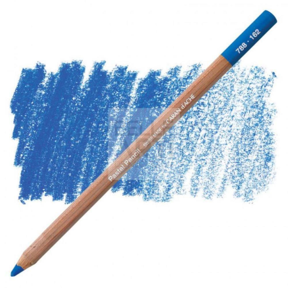 MATITE COLORATA SECCA " PASTEL PENCILS " CARAN D'ACHE 162 BLU FTALO