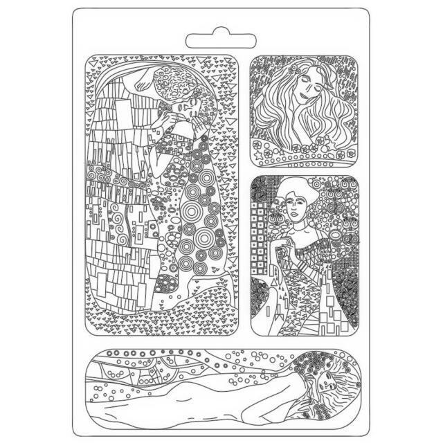 STAMPO A4 Klimt masterpieces formine capolavori quadri dipinti pittura arte
