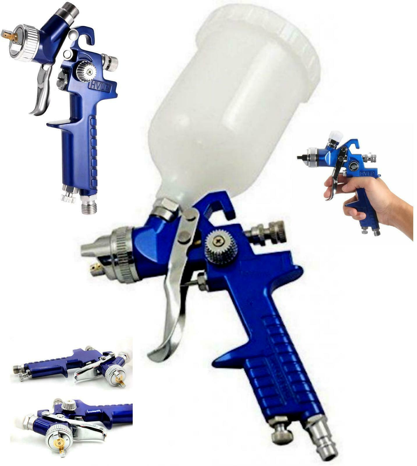PISTOLA AEROGRAFO ARIA SERBATOIO 600ML UGELLO 2.5MM SPRUZZO HVLP VERNICIATURA