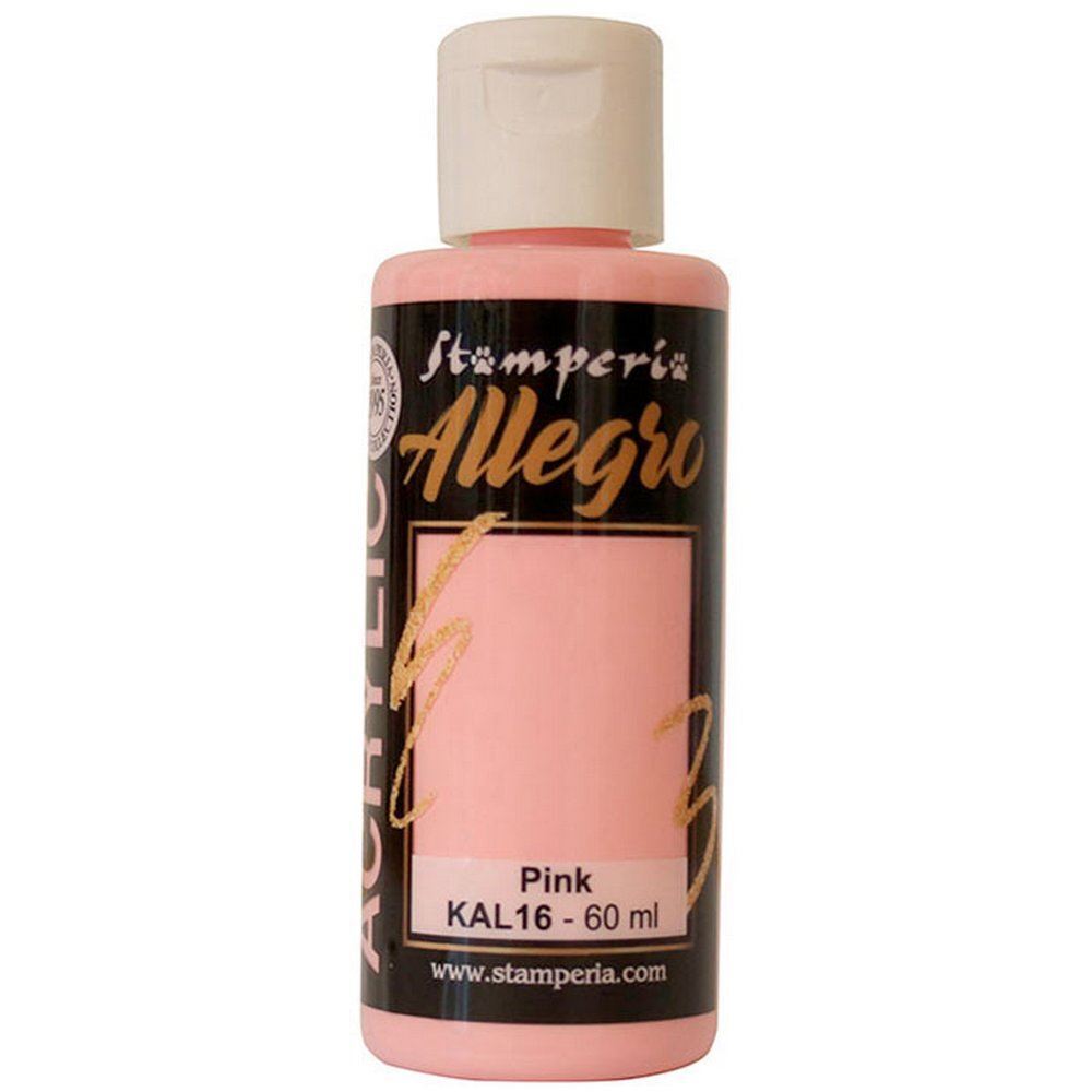 Colore acrilico Rosa ml 59 - Colori acrilici Allegro by Stamperia