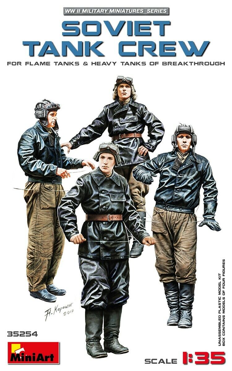 Soviet Tank Crew (For Flame Tanks &  Heavy Tanks of Breaktrough) 1:35 Figure Kit