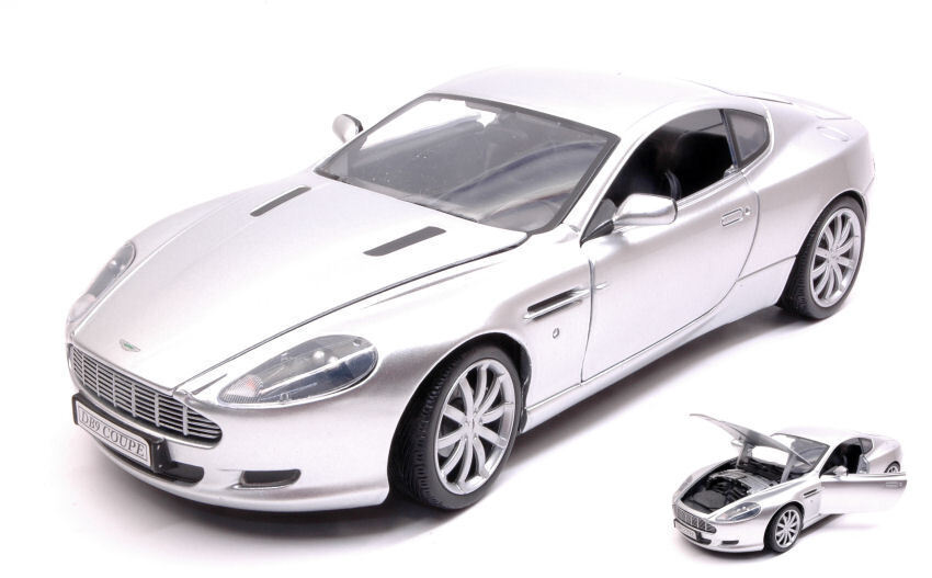 Aston Martin Db9 2005 Silver 1:18 Model MOTORMAX