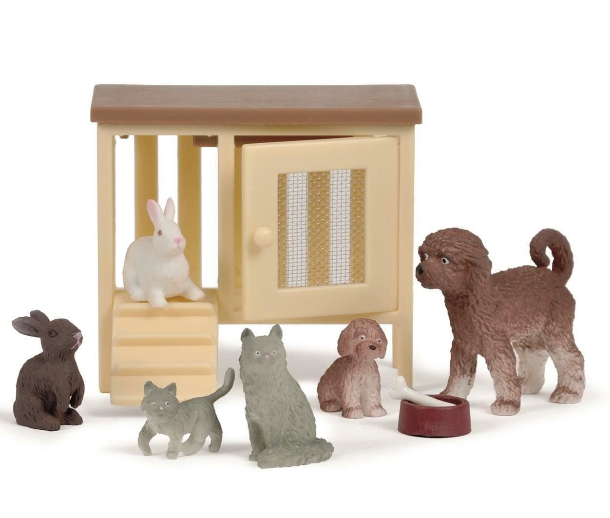 Lundby Coniglio Recinto & Animali Domestico Set 1:18 Bambole Casa Accessori