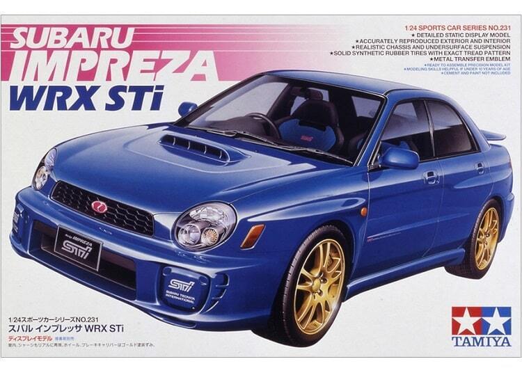 Tamiya 24231 Subaru Impreza WRX STI Kit Montaggio 1/24