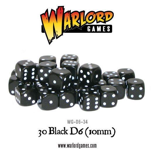 Spot dice 10mm  - Black (30)
