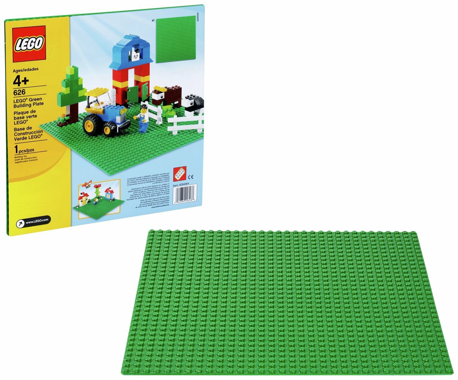 Lego 626 baseplate verde classic 32 x 32