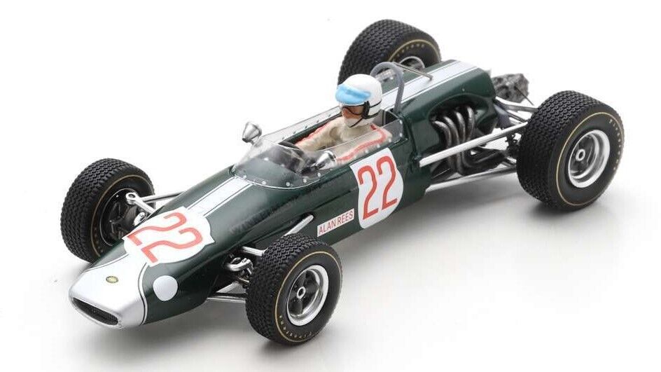 Spark Model BRABHAM BT23 N.22 2nd F2 GERMAN GP 1967 ALAN REES 1:43