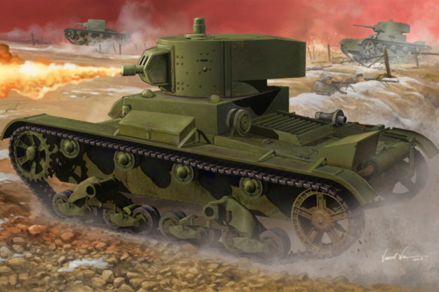 Hobby Boss SOVIET OT-130 FLAME THROWER TANK - Kit montaggio 1/35 - HB 82498